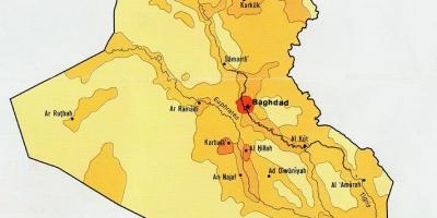 Kart over Irak befolkning