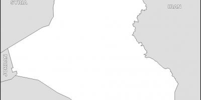Kart over Irak blank