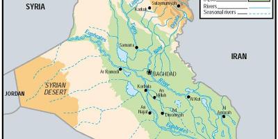 Kart over Irak høyde