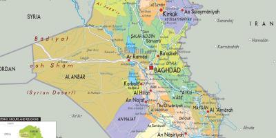 Irak byer kart