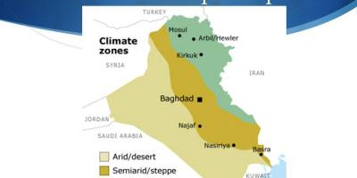 Kart over Irak klima